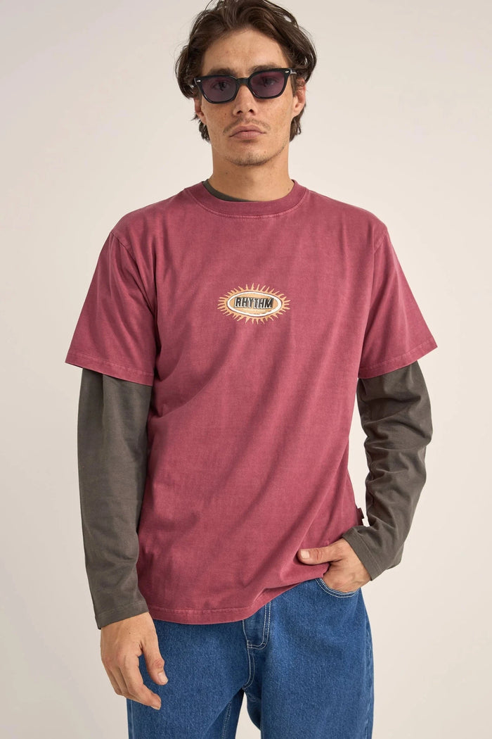 Ellipse Sun SS T-Shirt - Merlot