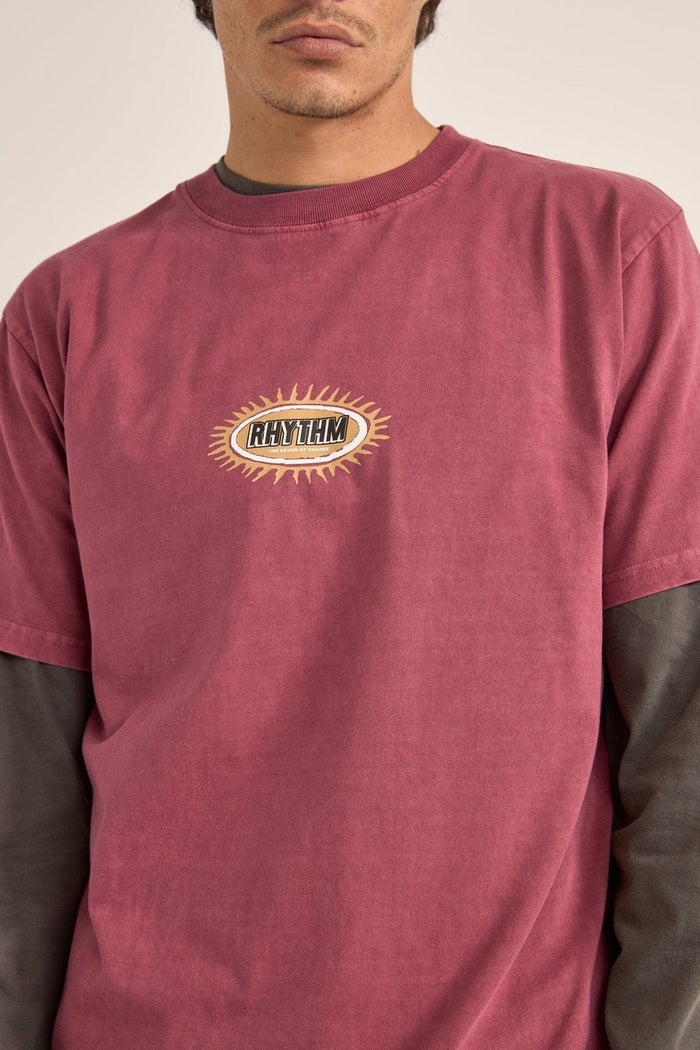 Ellipse Sun SS T-Shirt - Merlot