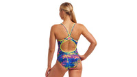 Ladies Diamond Back One Piece Palm A Lot - Funkita - Splash Swimwear  - Funkita, Oct23, One Pieces, Womens - Splash Swimwear 