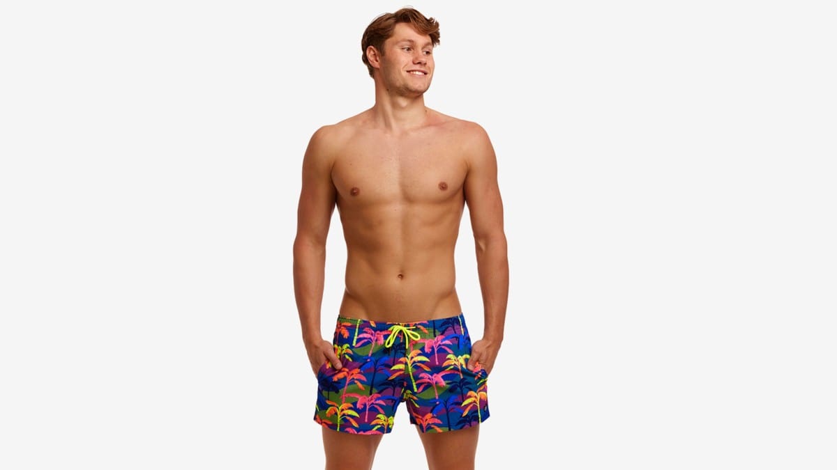 Men's Shorty Shorts Short Palm A Lot - Funky Trunks - Splash Swimwear  - funky trunks mens, mens, mens boardies, mens swim, Oct23 - Splash Swimwear 