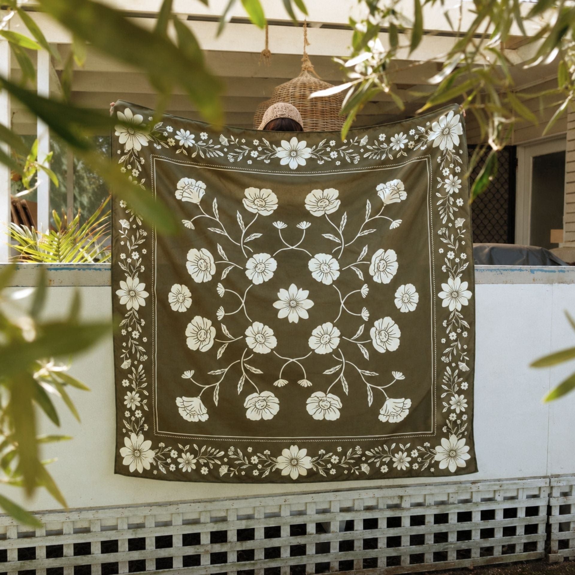 Somerside XL Eden Sand Free Beach Towel, lifestyle view