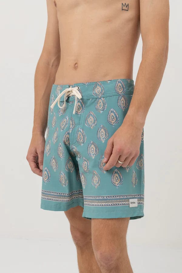 Pit Trunk - Teal - Rhythm - Splash Swimwear  - Jul23, mens clothing, mens shorts, mens swim, Rhythm men - Splash Swimwear 