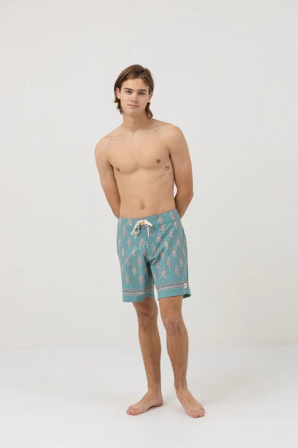 Pit Trunk - Teal - Rhythm - Splash Swimwear  - Jul23, mens clothing, mens shorts, mens swim, Rhythm men - Splash Swimwear 