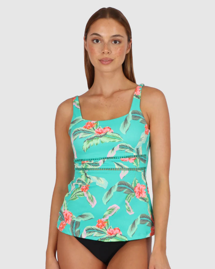 Jamaica Multi Singlet - Emerald - Baku - Splash Swimwear  - Baku, Feb24, new swim, Women Singlets, women swimwear - Splash Swimwear 