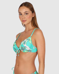 Jamaica Booster - Emerald - Baku - Splash Swimwear  - Baku, Bikini Tops, Feb24, Womens, womens swim - Splash Swimwear 