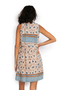Jaipur Dress Short - Sunflower Block Print* - OM Designs - Splash Swimwear  - dress, May23, new arrivals, new womens, OM Designs, women clothing - Splash Swimwear 
