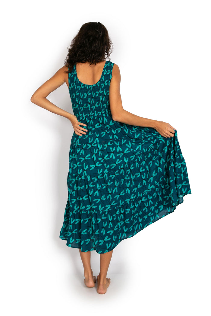 Puri Dress - Dragonfly Blue - OM Designs - Splash Swimwear  - Dresses, May23, new arrivals, new womens, OM Designs, women clothing - Splash Swimwear 