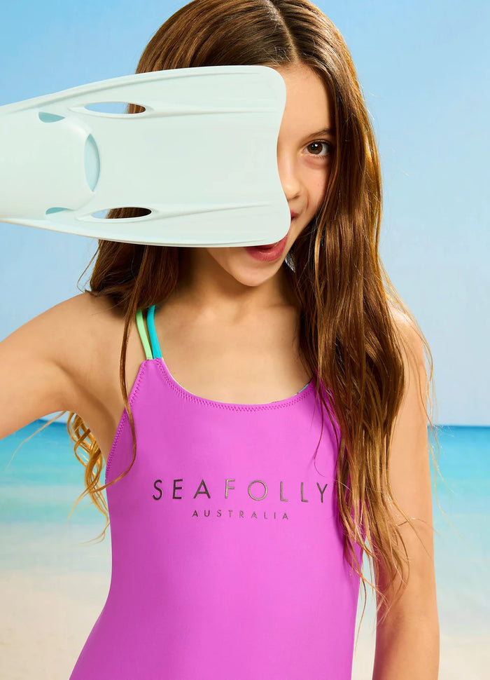 Carnivale Reversible One Piece - Seafolly Girls - Splash Swimwear  - girls, girls 8-16, Girls bikini, Girls one piece, kids, May24, Seafolly Girls, Seafolly Kids, Swim girls - Splash Swimwear 