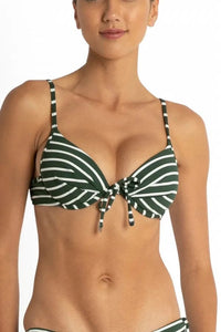 Santorini Moulded Push Up Bra - Sage - Sunseeker - Splash Swimwear  - Aug23, Bikini Tops, sunseeker, Womens, womens swim - Splash Swimwear 