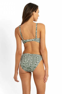 Maze Twist Front Bralette - Khaki - Sunseeker - Splash Swimwear  - April24, Bikini Tops, Sunseeker, Womens, womens swim - Splash Swimwear 