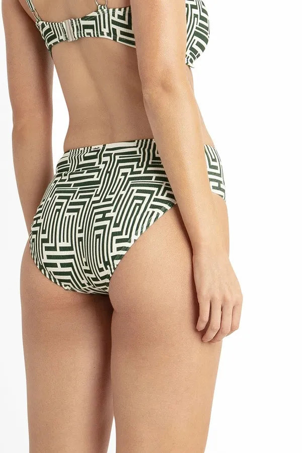 Maze Mid Rise Pant - Khaki - Sunseeker - Splash Swimwear  - April24, bikini bottoms, Sunseeker, Womens, womens swim - Splash Swimwear 