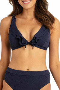 Lavia Frill Bra - Ink - Sunseeker - Splash Swimwear  - April24, Bikini Tops, Sunseeker, Womens, womens swim - Splash Swimwear 