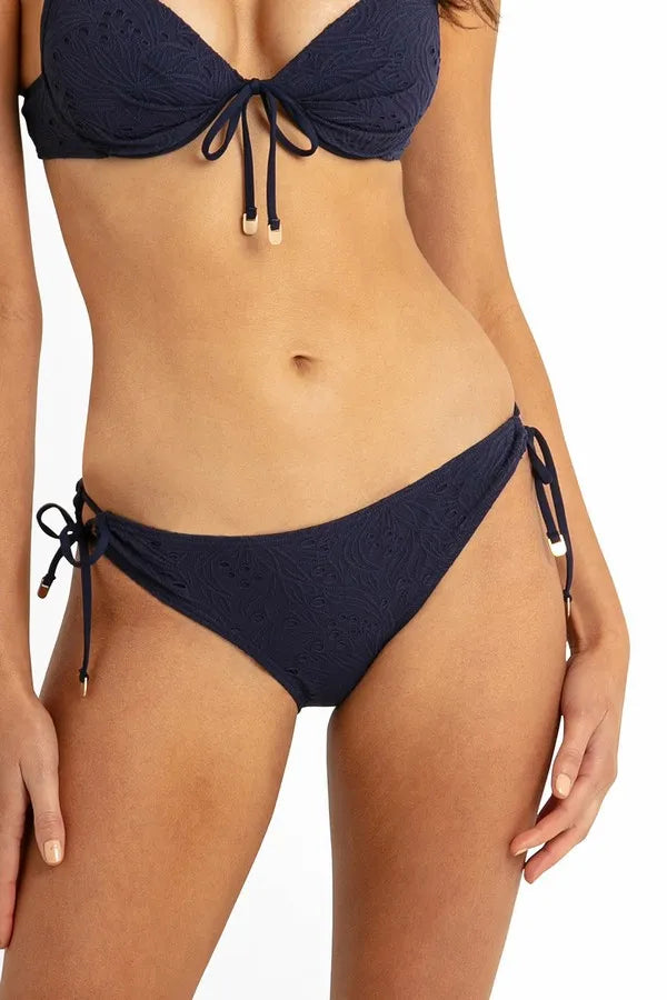 Lavia Tie Side Pant - Ink - Sunseeker - Splash Swimwear  - April24, bikini bottoms, d-dd, plus size, Sunseeker, Womens, womens swim - Splash Swimwear 