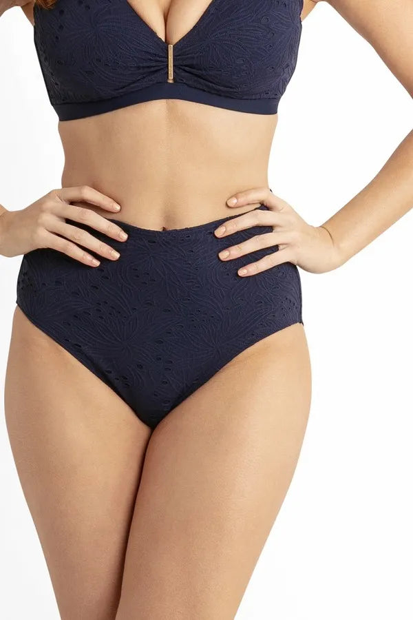 Lavia Highrise Pant - Ink - Sunseeker - Splash Swimwear  - April24, bikini bottoms, Sunseeker, Womens, womens swim - Splash Swimwear 