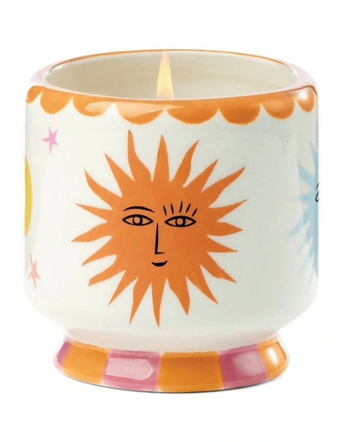 Adopo Eye Ceramic Candle 8oz - Orange Blossom