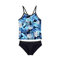 Girls Coral Coast Singlet Bikini - Coral Blue - Salty Ink - Splash Swimwear  - girls 8-16, Girls bikini, Jul23, new arrivals, new kids, new swim, salty ink - Splash Swimwear 