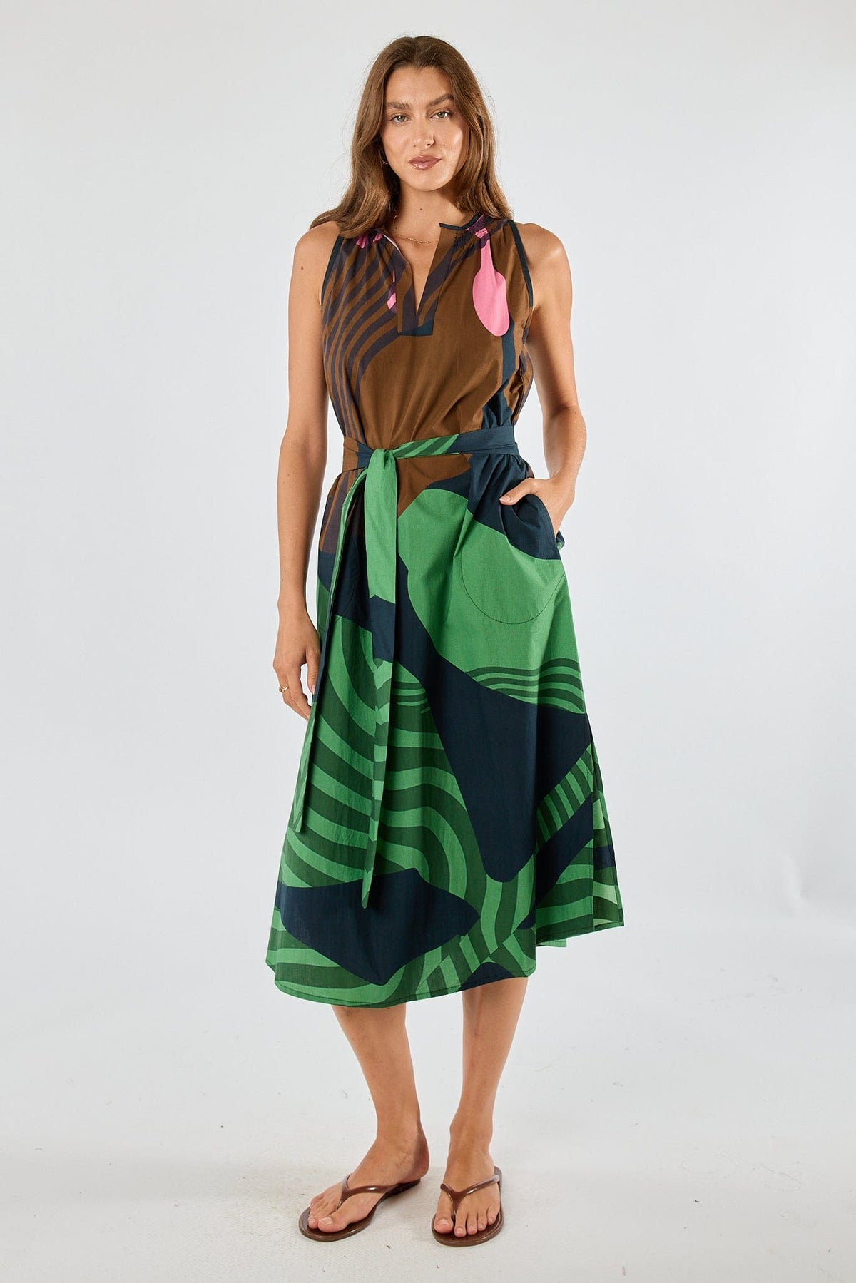 Itami Papillon Sleeveless Dress - Black