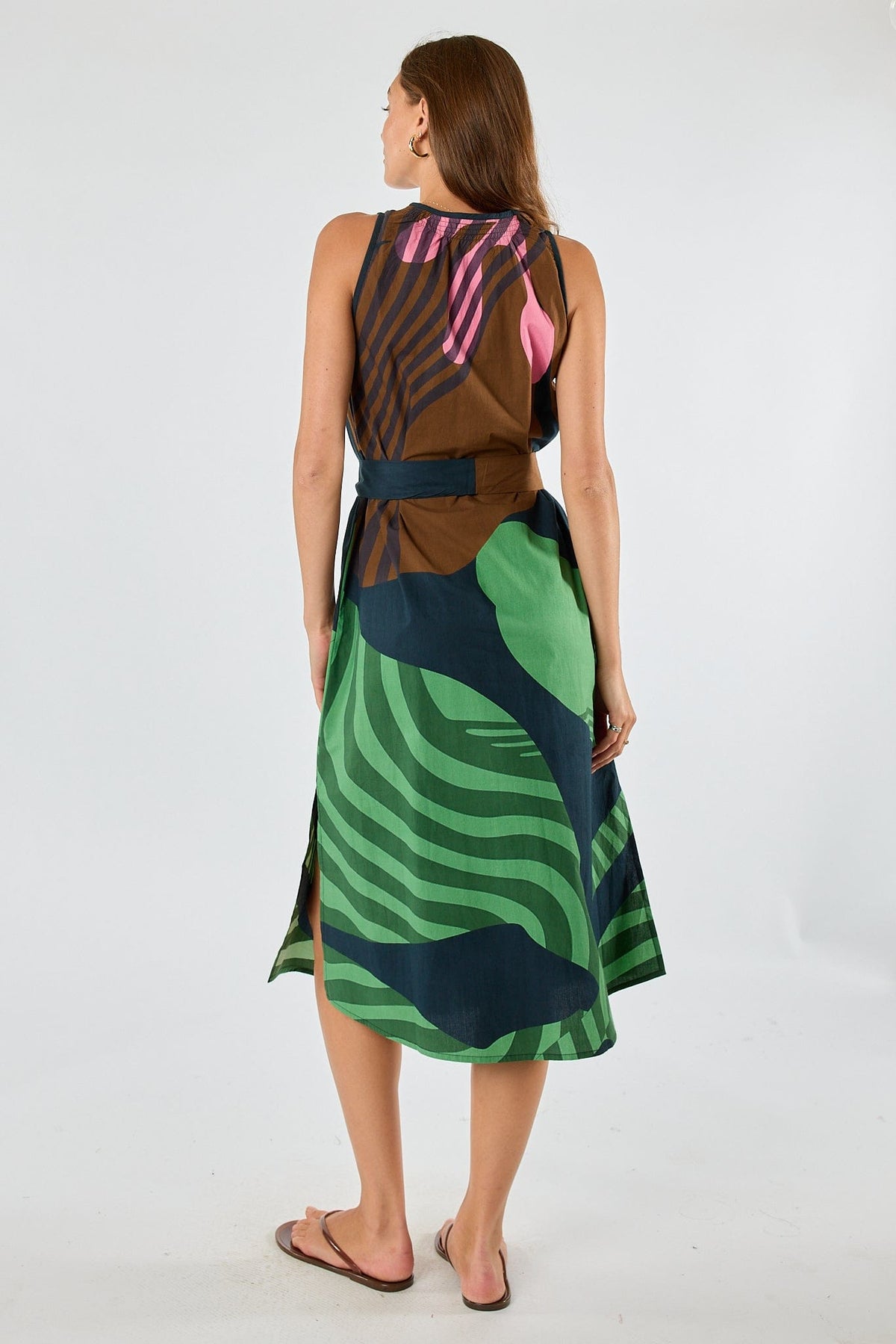Itami Papillon Sleeveless Dress - Black back