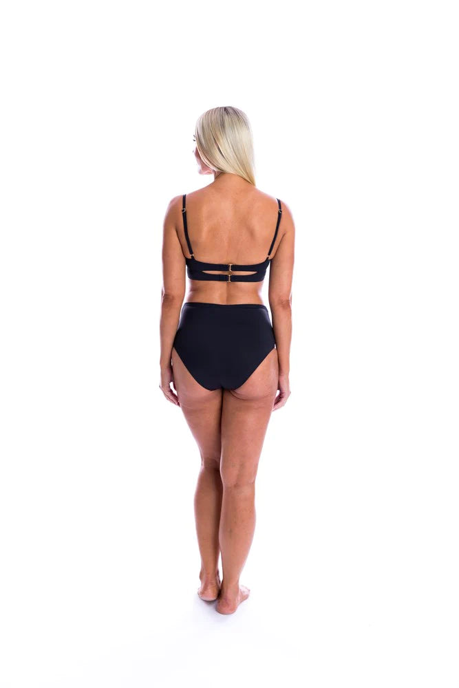 Black High Waisted Reversible Pant - TOGS - Splash Swimwear  - bikini bottoms, Mar24, new arrivals, new swim, togs - Splash Swimwear 