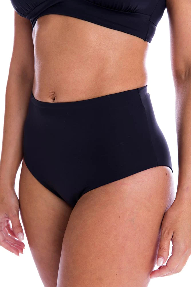 Black High Waisted Reversible Pant - TOGS - Splash Swimwear  - bikini bottoms, Mar24, new arrivals, new swim, togs - Splash Swimwear 