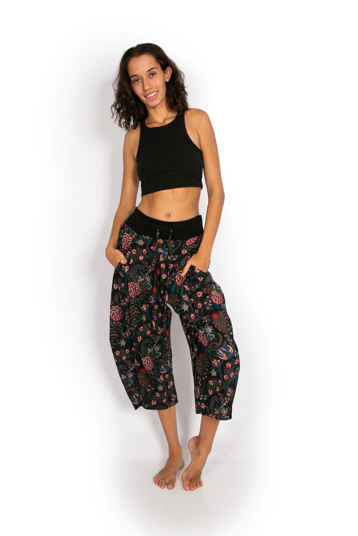 Yoga Pants - Jungle Black - OM Designs - Splash Swimwear  - May23, new arrivals, new clothing, new womens, OM Designs, pants, women clothing - Splash Swimwear 