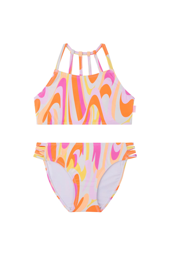 Summer Solstice Strappy Bikini - Colour Pop Print - Seafolly Girls - Splash Swimwear  - girls, girls 8-16, Girls bikini, kids, May23, Seafolly Girls - Splash Swimwear 