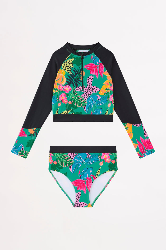 Amazon Spliced Surf Set - Green - Seafolly Girls - Splash Swimwear  - girls, girls 8-16, Girls bikini, kids, Seafolly Girls, Sept23, Swim girls - Splash Swimwear 