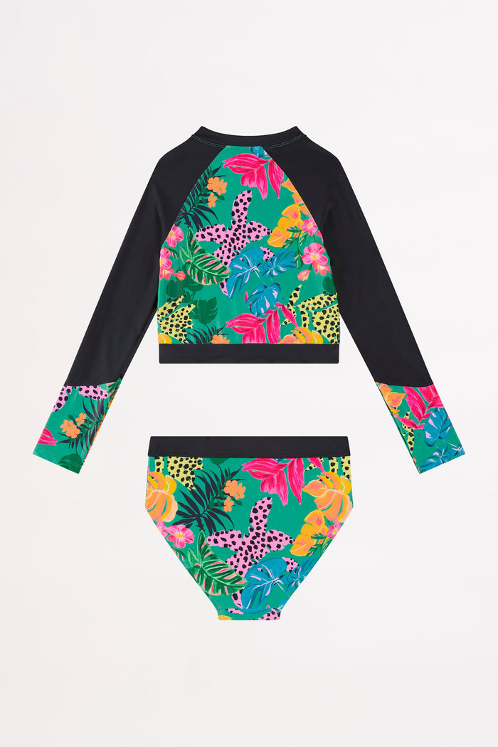 Amazon Spliced Surf Set - Green - Seafolly Girls - Splash Swimwear  - Girls 8-14, girls 8-16, Girls bikini, new arrivals, new kids, new swim, Seafolly Girls, Sept23, Swim girls - Splash Swimwear 