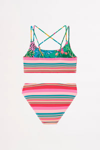 Amazon Reversible Bikini - Green - Seafolly Girls - Splash Swimwear  - girls, girls 8-16, Girls bikini, kids, Seafolly Girls, Sept23, Swim girls - Splash Swimwear 