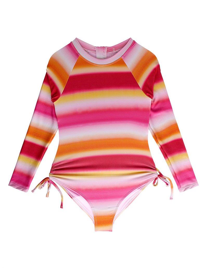 Girls Ombre Paddle Suit - Ombre Red