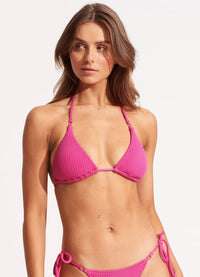 Sea Dive Slide Tri - Fuchsia Rose - Seafolly - Splash Swimwear  - Bikini Tops, June23, Seafolly, Womens, womens swim - Splash Swimwear 