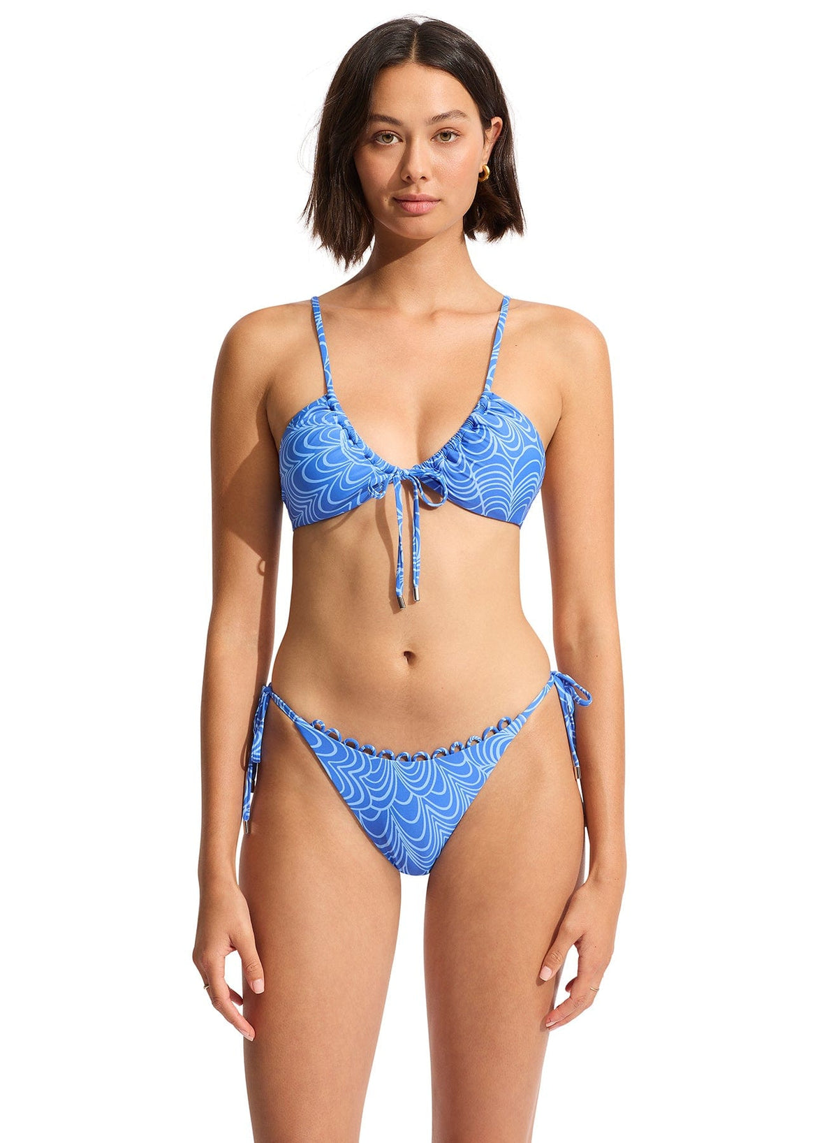 Seychelles Tie Side Rio Pant - Azure - Seafolly - Splash Swimwear  - Aug23, Bikini Bottom, Seafolly, women swimwear - Splash Swimwear 