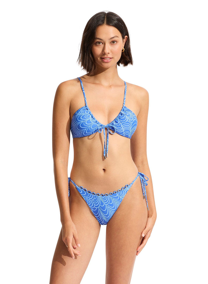 Seychelles Tie Side Rio Pant - Azure - Seafolly - Splash Swimwear  - Aug23, Bikini Bottom, Seafolly, women swimwear - Splash Swimwear 