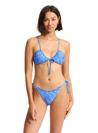 Seychelles Tie Side Rio Pant - Azure - Seafolly - Splash Swimwear  - Aug23, bikini bottoms, Seafolly, Womens, womens swim - Splash Swimwear 