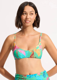 Tropica Bralette & Hipster Bikini Set - Jade - Seafolly Set - Splash Swimwear  - Bikini Set, Seafolly, Sept23, Womens, womens swim - Splash Swimwear 