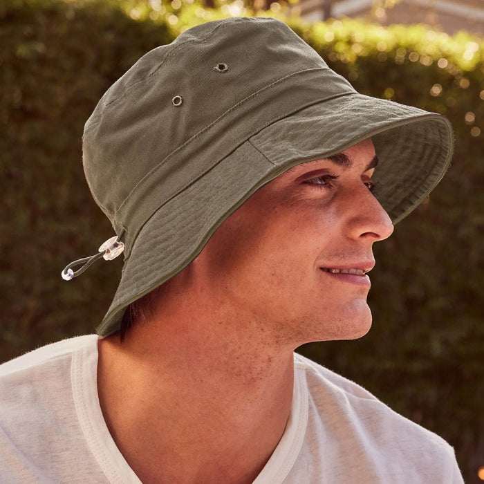 Jester Bucket Hat - Grey/Navy - Rigon Headwear - Splash Swimwear  - cancer council, hats, new arrivals, rigon, Sept22 - Splash Swimwear 