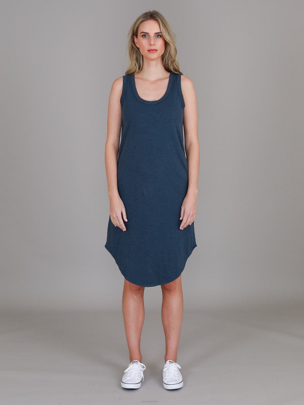 3rd Story 3rd Story Bailey Tank Dress - Indigo 3rd Story Bailey Tank Dress - Indigo Splash Swimwear Dress