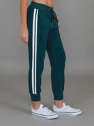 3rd Story 3rd Story Gerry Superstar Stripe Sweatpants 1617-1645 3rd Story Gerry Superstar Stripe Sweatpants Splash Swimwear Pants Teal / S