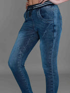 3rd Story 3rd Story Mia Joggers Jeans 2312 3rd Story Mia Joggers Jeans Splash Swimwear Joggers Small / Denim Blue