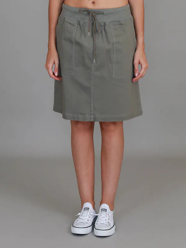 3rd Story 3rd Story Pisces Drawstring Chino Skirt 2038 3rd Story Pisces Drawstring Chino Skirt Splash Swimwear Skirt Khaki / XS