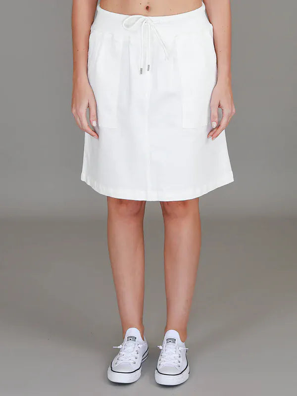3rd Story 3rd Story Pisces Drawstring Chino Skirt 2038 3rd Story Pisces Drawstring Chino Skirt Splash Swimwear Skirt White / XS