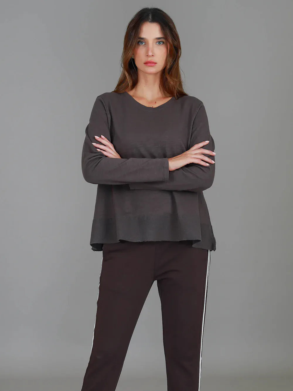 3rd Story 3rd Story Sonya Long Sleeve T - Shirt 2055 3rd Story Sonya Long Sleeve T - Shirt Splash Swimwear T-shirt Espresso / S
