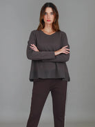 3rd Story 3rd Story Sonya Long Sleeve T - Shirt 2055 3rd Story Sonya Long Sleeve T - Shirt Splash Swimwear T-shirt Espresso / S