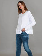 3rd Story 3rd Story Sonya Long Sleeve T - Shirt 2055 3rd Story Sonya Long Sleeve T - Shirt Splash Swimwear T-shirt White / S