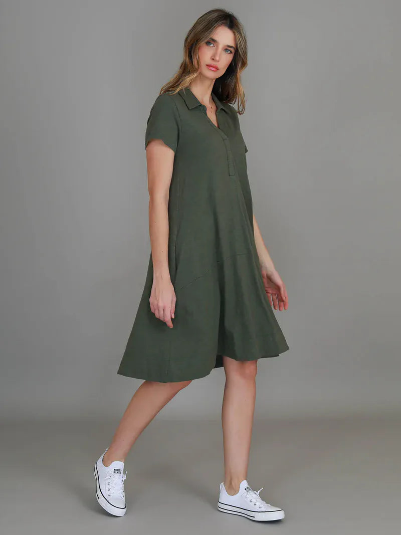 3rd Story 3rd Story Tibby Polo Short Sleeve Dress 3rd Story Tibby Polo Short Sleeve Dress Splash Swimwear Dress