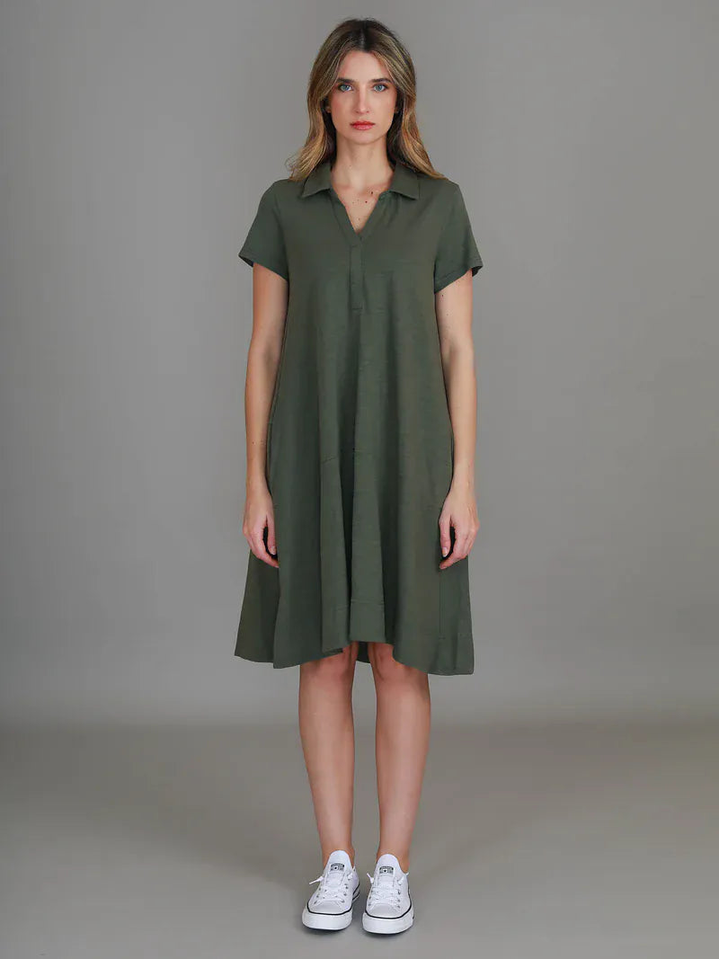 3rd Story 3rd Story Tibby Polo Short Sleeve Dress 3rd Story Tibby Polo Short Sleeve Dress Splash Swimwear Dress