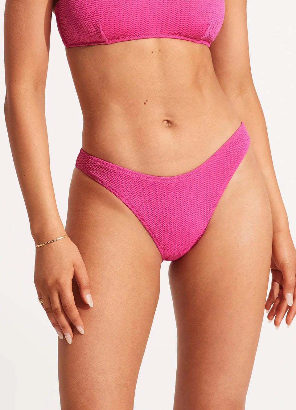 Sea Dive High Cut Pant - Fuchsia Rose - Seafolly - Splash Swimwear  - bikini bottoms, June23, Seafolly, Womens, womens swim - Splash Swimwear 