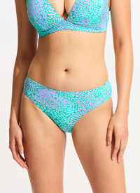 Sea Skin Retro Pant - Vivid Green - Seafolly - Splash Swimwear  - bikini bottoms, June23, Seafolly, womens swimwear - Splash Swimwear 