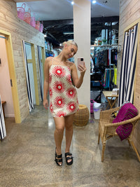 Beige/ Red Sun Mini Dress - By Frankie - Splash Swimwear  - By Frankie, Dresses, Jan24, new arrivals, new clothing, new women - Splash Swimwear 