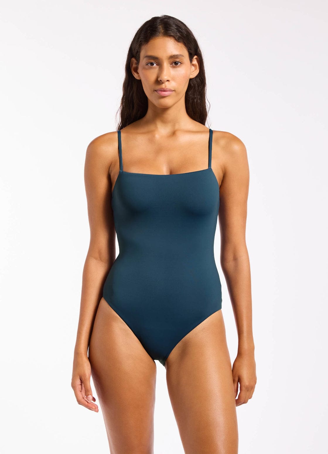 Jets Jetset Smooth Minimal Tank One Piece - Midnight Teal
